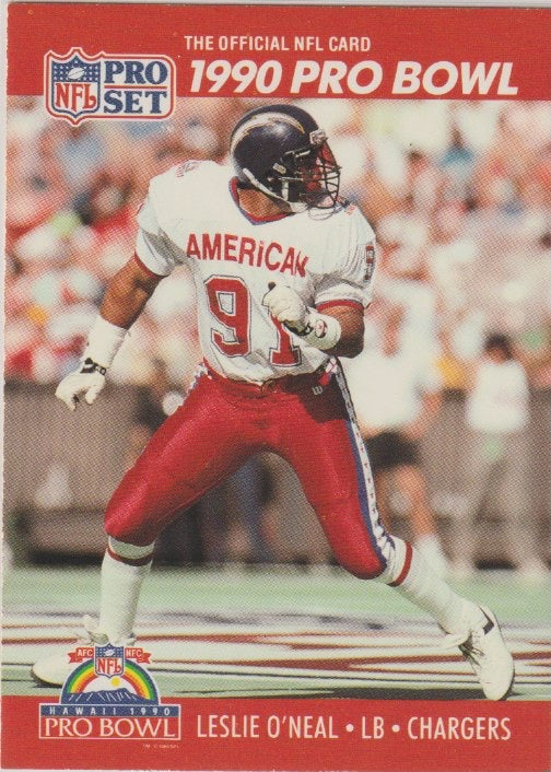 NFL 1990 ProSet - No 364 - Leslie O'Neal