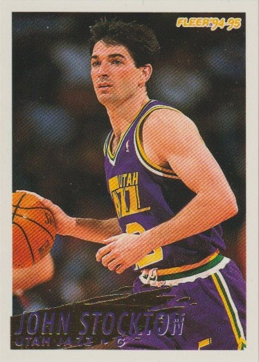 NBA 1994-95 Fleer European - No 229 - John Stockton