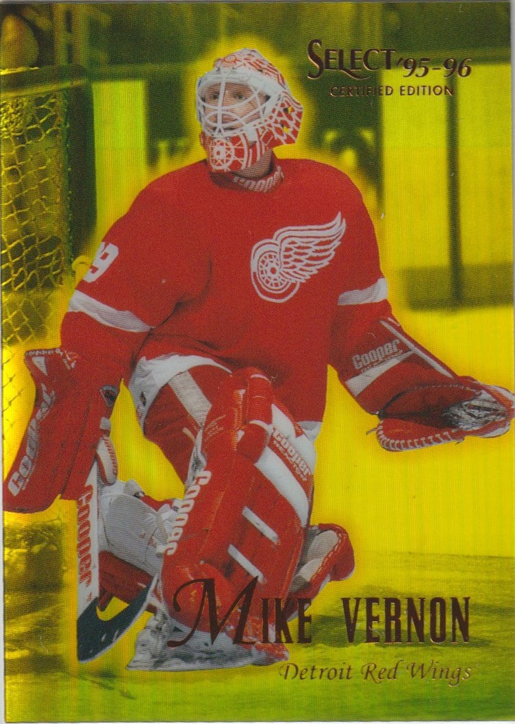 NHL 1995 / 96 Select Certified Mirror Gold - No 42 - Mike Vernon