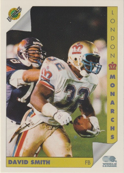 NFL 1992 Ultimate WLAF - No 68 - David Smith