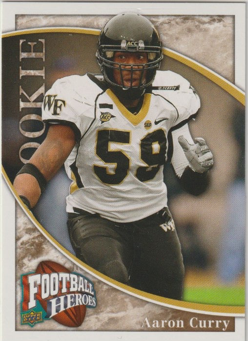 NFL 2009 Upper Deck Heroes - No 185 - Aaron Curry
