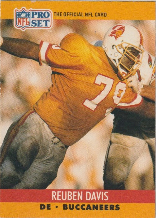 NFL 1990 ProSet - No 653 - Reuben Davis