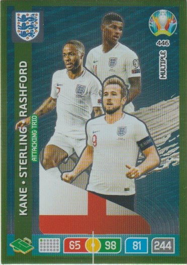 Soccer 2020-21 Panini UEFA Euro 2020 Adrenalyn XL Premium - No 446 - Kane / Sterling / Rashford