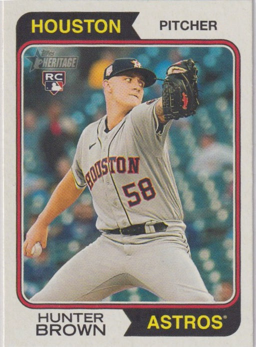 MLB 2023 Topps Heritage - No 316 - Hunter Brown