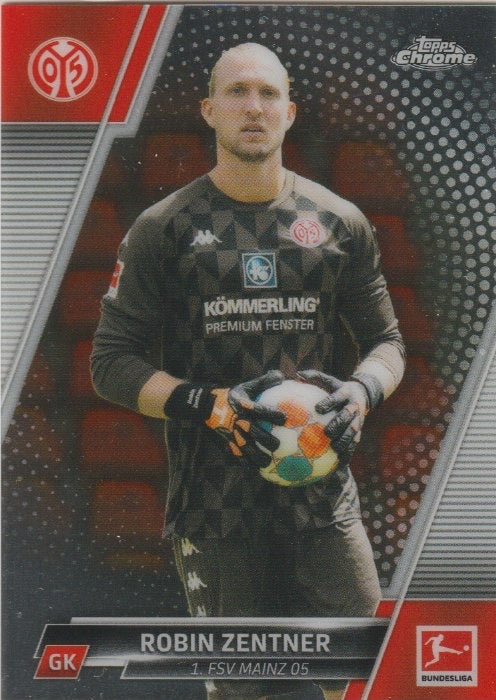 Soccer 2021-22 Topps Chrome Bundesliga - No. 72 - Robin Zentner