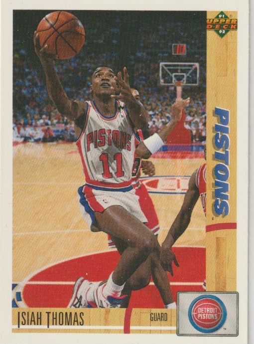 NBA 1991-92 Upper Deck - No 333 - Isiah Thomas