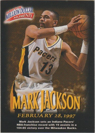 NBA 1997-98 Fleer Million Dollar Moments - No 2 - Mark Jackson