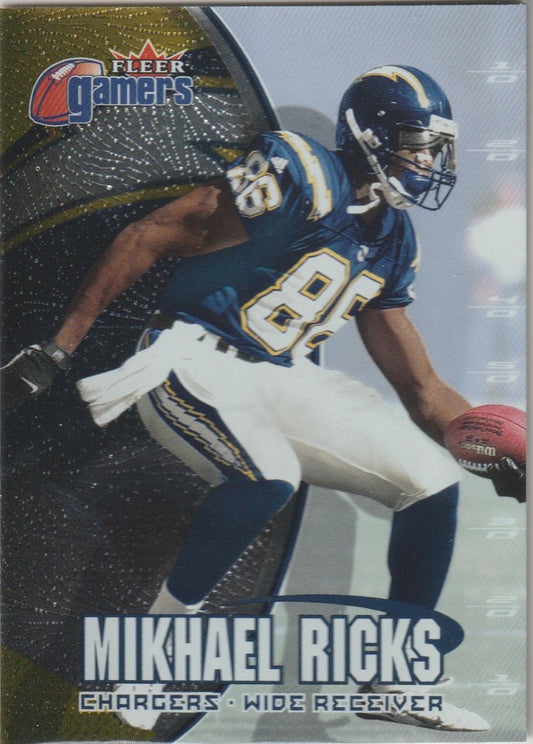NFL 2000 Fleer Gamers - No 72 - Mikhael Ricks