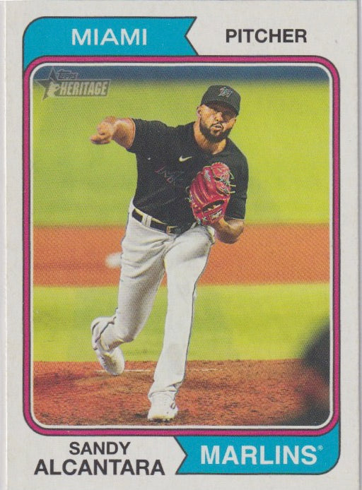 MLB 2023 Topps Heritage - No 358 - Sandy Alcantara