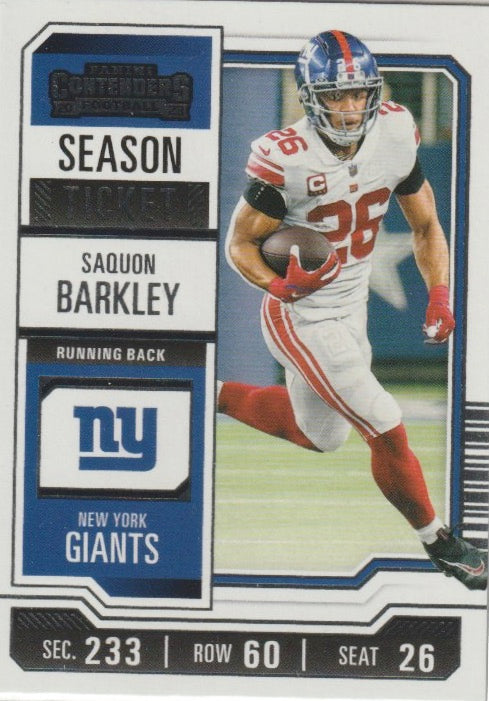 NFL 2023 Panini Contenders - No 77 - Saquon Barkley