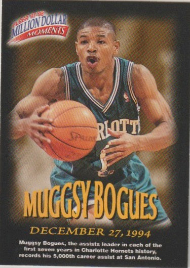 NBA 1997-98 Fleer Million Dollar Moments - No 30 - Muggsy Bogues