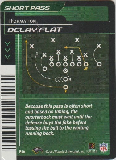 NFL 2001 Showdown First and Goal Plays - No P16 - I Formation