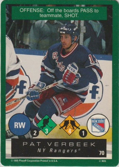 NHL 1995 / 96 Playoff One on One - No 70 - Pat Verbeek