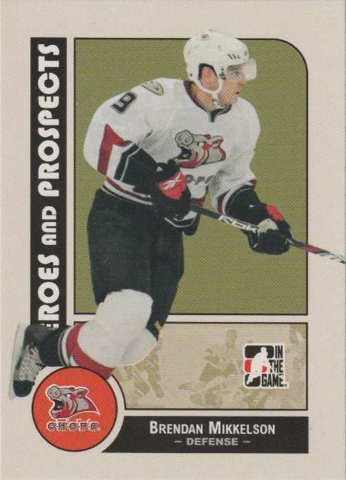 NHL 2008-09 ITG Heroes and Prospects - No 15 - Brendan Mikkelson
