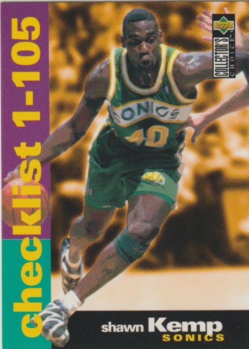 NBA 1995-96 Collector's Choice - No 209 - Shawn Kemp