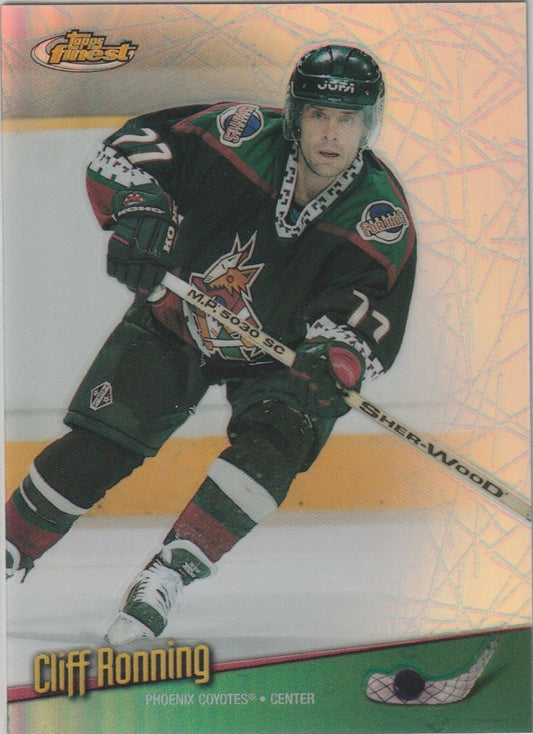NHL 1998-99 Finest No Protectors Refractors - No 44 - Cliff Ronning