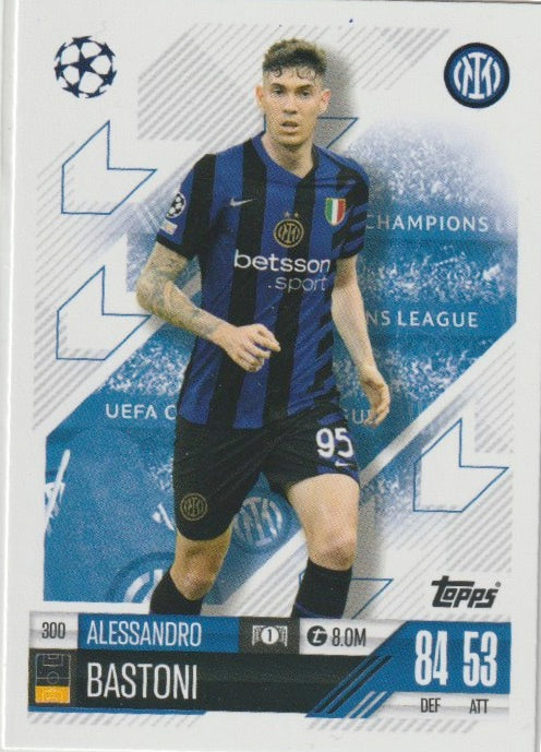 Soccer 2024-25 Match Attax UEFA Champions League - No 300 - Alessandro Bastoni