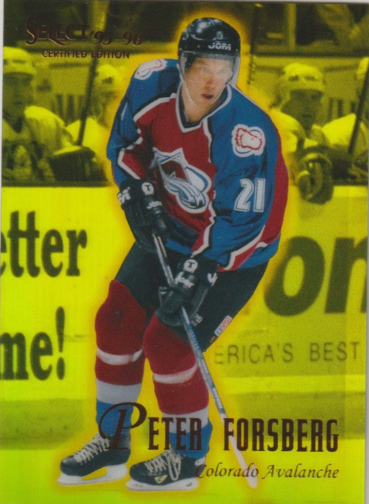 NHL 1995 / 96 Select Certified Mirror Gold - No 68 - Peter Forsberg