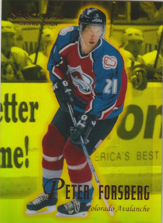 NHL 1995 / 96 Select Certified Mirror Gold - No 68 - Peter Forsberg