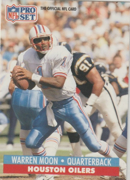 NFL 1991 ProSet - No 167 - Warren Moon