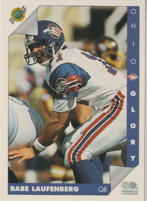 NFL 1992 Ultimate WLAF - No 173 - Babe Laufenberg