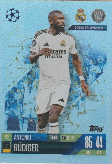 Soccer 2024-25 Match Attax UEFA Champions League - No 121 - Antonio Rüdiger