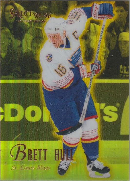 NHL 1995 / 96 Select Certified Mirror Gold - No 4 - Brett Hull
