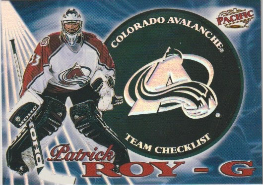 NHL 1998-99 Pacific Team Checklists - No 7 - Patrick Roy