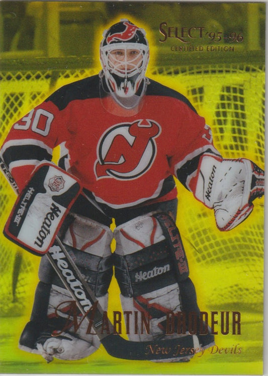 NHL 1995 / 96 Select Certified Mirror Gold - No 24 - Martin Brodeur