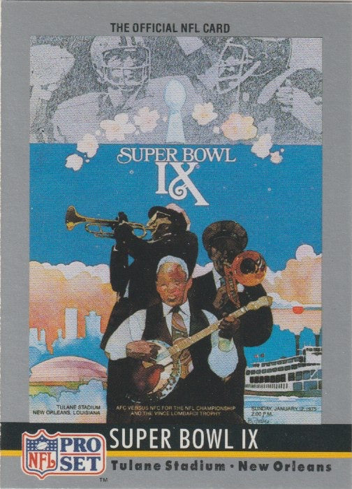 NFL 1990 ProSet Theme Art - No 9 - Super Bowl IX