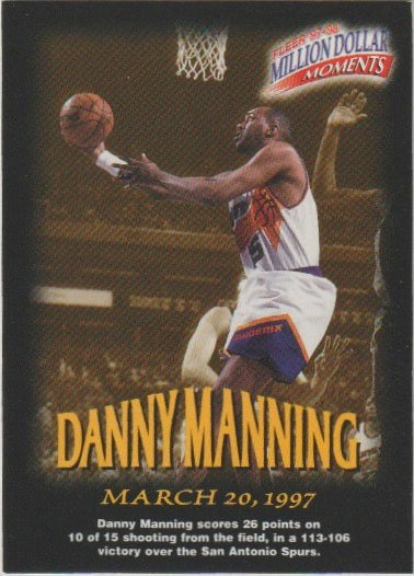 NBA 1997-98 Fleer Million Dollar Moments - No 41 - Danny Manning