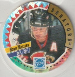 NHL 1994-95 Canada Games NHL POGS - No 175 - Norm Maciver