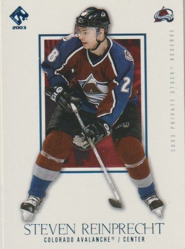 NHL 2002-03 Private Stock Reserve Blue - No 27 - Steven Reinprecht