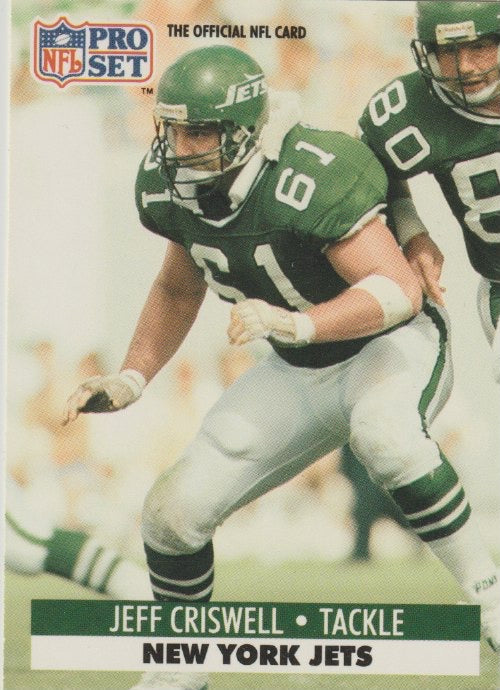NFL 1991 ProSet - No 245 - Jeff Criswell