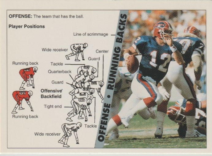 NFL 1992 Ultimate WLAF - No 187 - Offense: Running Backs/Jim Kelly