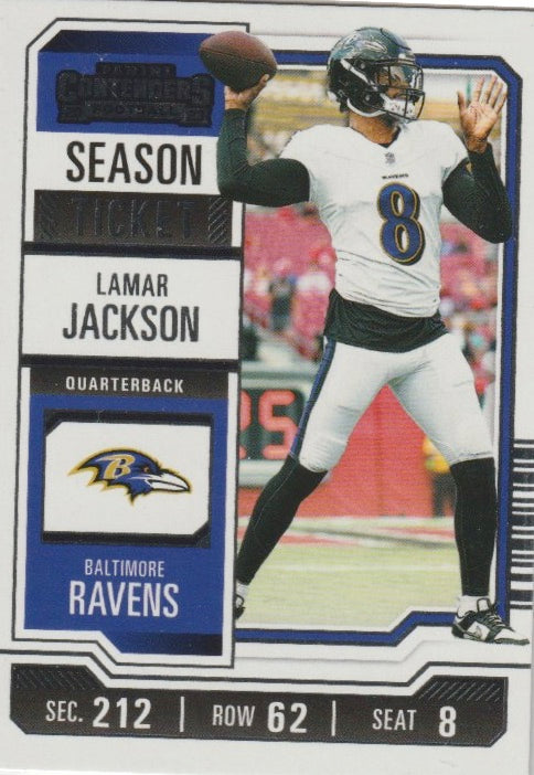 NFL 2023 Panini Contenders - No 9 - Lamar Jackson