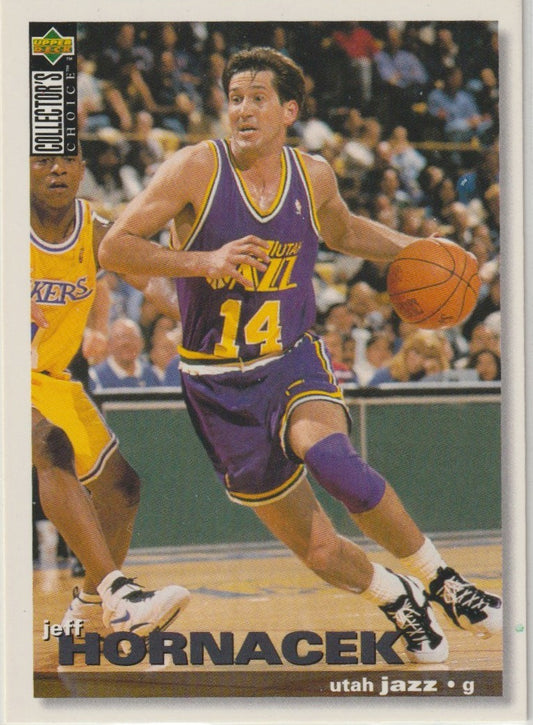 NBA 1995-96 Collector's Choice International German I - No 154 - Jeff Hornacek