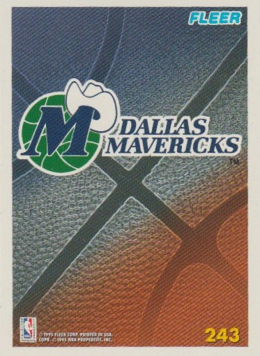 NBA 1994-95 Fleer European - No 243 - Team Logo Dallas Mavericks