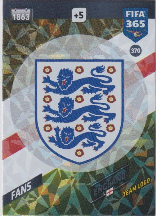 Fussball 2018 Panini FIFA 365 Adrenalyn XL - No 370 - Team Logo England