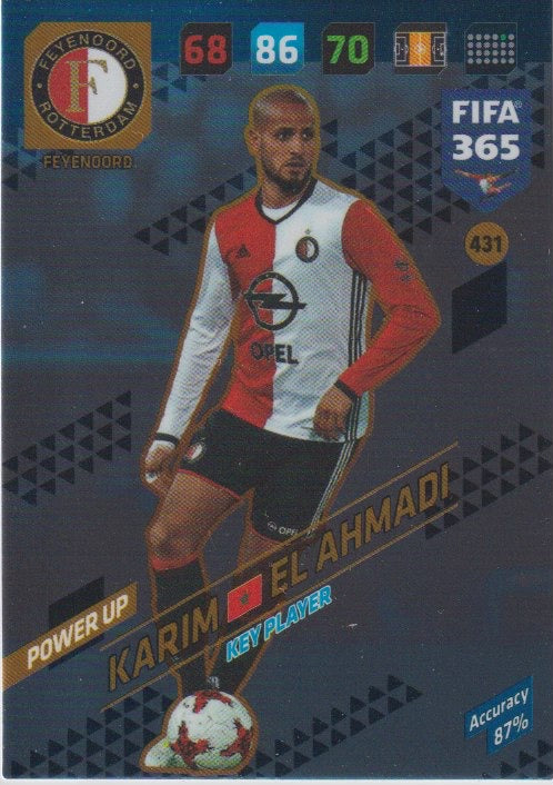 Fussball 2018 Panini FIFA 365 Adrenalyn XL - No 431 - Karim El Ahmadi