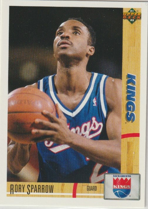 NBA 1991-92 Upper Deck - No 395 - Rory Sparrow