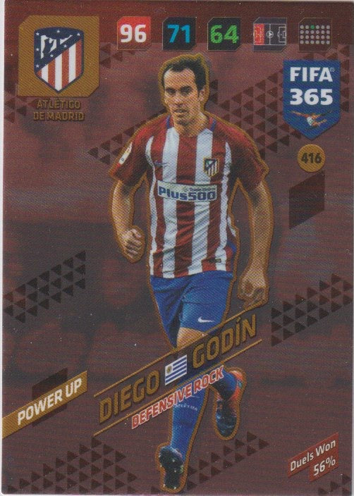 Fussball 2018 Panini FIFA 365 Adrenalyn XL - No 416 - Diego Godin