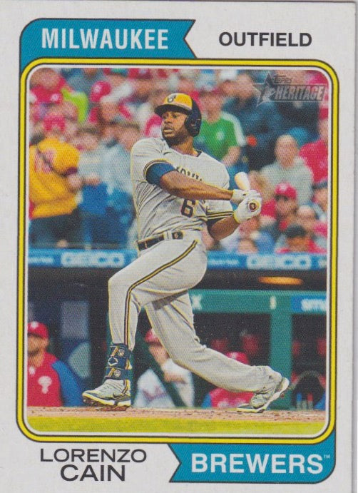 MLB 2023 Topps Heritage - No 392 - Lorenzo Cain