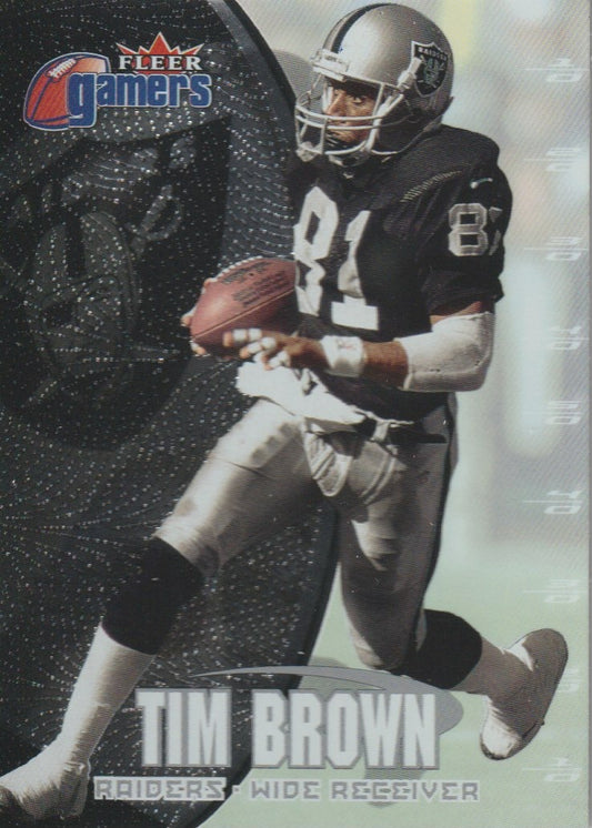 NFL 2000 Fleer Gamers - No 76 - Tim Brown
