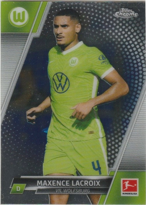 Soccer 2021-22 Topps Chrome Bundesliga - No. 100 Maxence Lacroix
