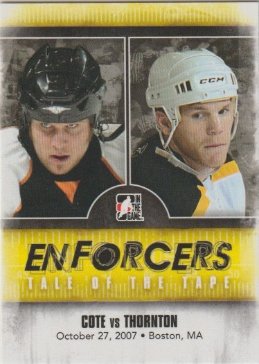 NHL 2011-12 ITG Enforcers - No 31 - Riley Cote / Shawn Thornton