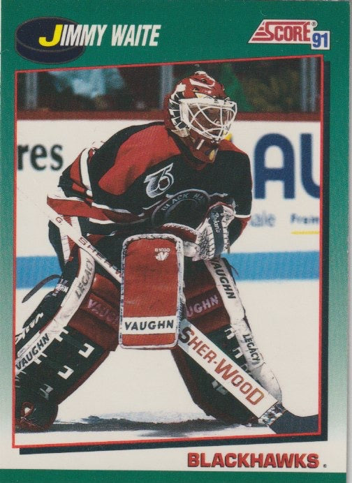 NHL 1991-92 Score Rookie &amp; Traded - No 82T - Jimmy Waite