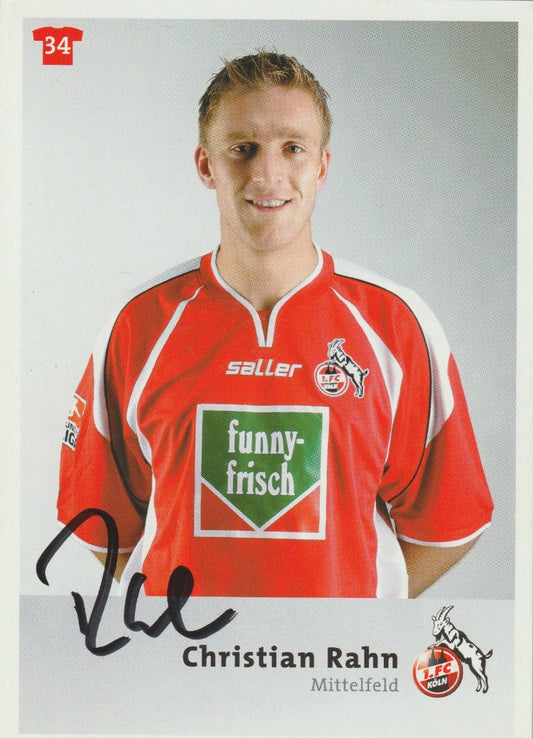 Fussball - Autogramm - Christian Rahn