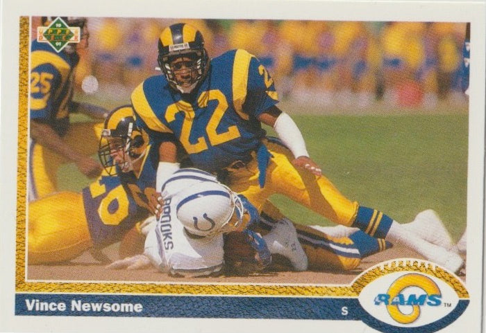 NFL 1991 Upper Deck - No 239 - Vince Newsome