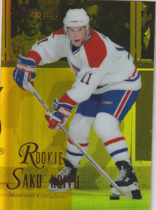 NHL 1995 / 96 Select Certified Mirror Gold - No 117 - Saku Koivu